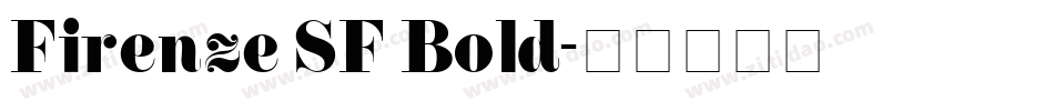 Firenze SF Bold字体转换